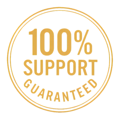 100% support guaranteed